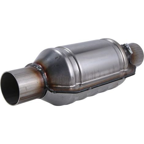 Convient aux convertisseurs catalytiques à usage général de 2,25 pouces et de 400 mailles, fonctionnement silencieux, débit élevé, acier inoxydable rond Euro 1. (1/2)