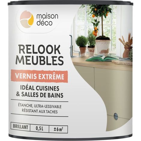 Vernice protettiva per il restauro di mobili MAISON DECO, trasparente lucida, 0,5 l MAISON DECO (1/5)