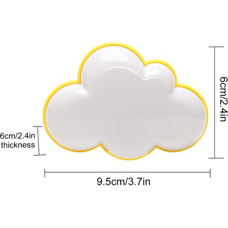 Veilleuse LED à détecteur de lumière nuageuse, lampe de chevet pour chambre d'enfant (1/5)