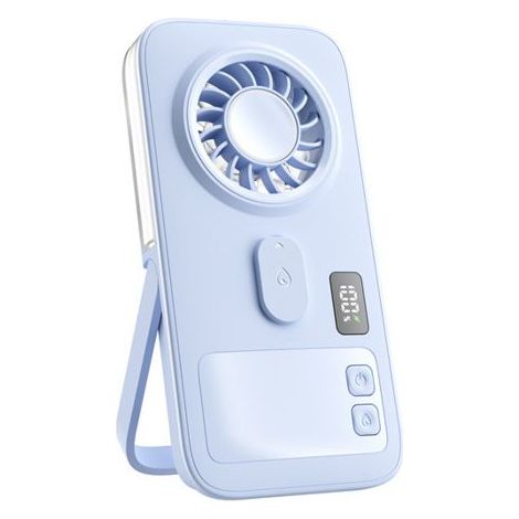 Ventilatore nebulizzatore da esterno - idratante - alimentato tramite USB - portatile e silenzioso - blu lago (1/5)