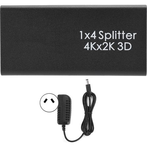 Répartiteur HDMI 1 entrée 4 sorties 1.4 4K 2K 1x4 distributeur 100‑240V transmission rapide sans délai (1/5)