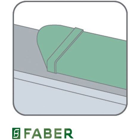Faber 112.0157.298 Curva Reversibile 90° Rettangolare Circolare Accessorio Cappa Aspirante Ø 12,5 cm (1/2)