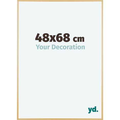 yd. - Cadre photo 48x68 - Or Vintage - Aluminium - Kent