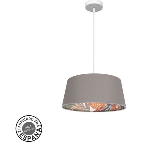 FABRILAMP Lampe de Deckenstativ 40d Tunez 1xe27 Weiß/topo gemustert (1/2)