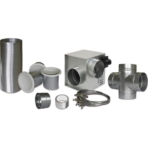 Kit distribuzione aria calda DMO, portata 400 m3/h, 3 bocchette aria Dmo