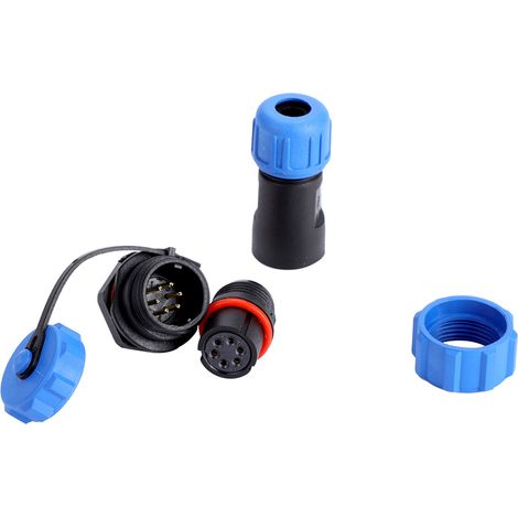 Connecteur de prise en plastique étanche IP67 SP13 à 6 broches (6 broches) (1/5)