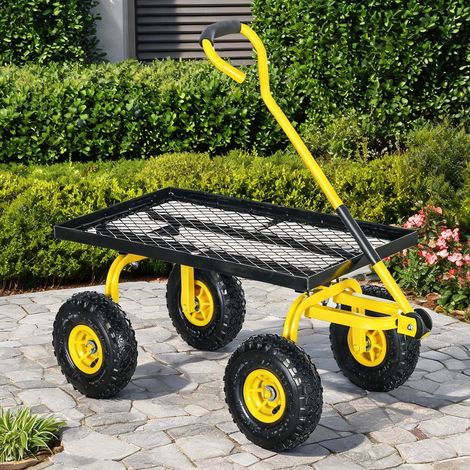 Chariot de jardin en acciaio gomma 94 x 48,5 x 100 cm (1/5)