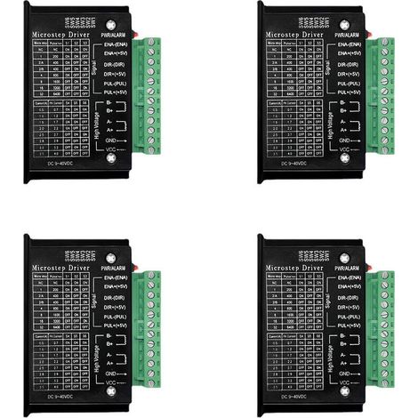 4Pcs Cnc Mono-Axe 4A Tb6600 Stepper Pilotes Mot Control Module De Commande Du Regulat De Vitesse Du Mot (1/5)