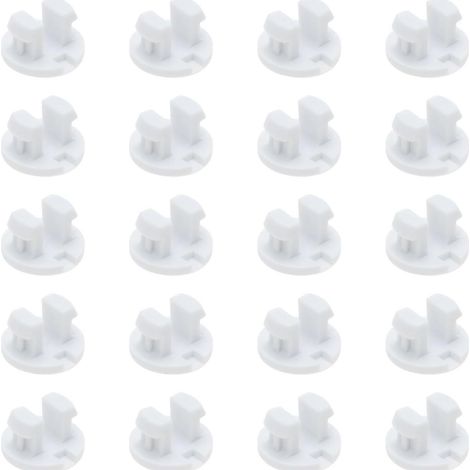 Kit de 12 boutons pour rail inférieur de persienne horizontale, cache-fil blanc, loquet, pièces de réparation et de remplacement pour rail inférieur