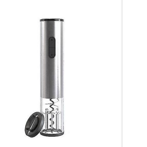 Ouvre-bouteille électrique automatique, tire-bouchon avec coupe-capsule, en acier inoxydable, réutilisable. (1/4)