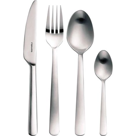 Fiskars - FunctionalForm Cutlery Gift Box, 24 Pieces - Matt Steel