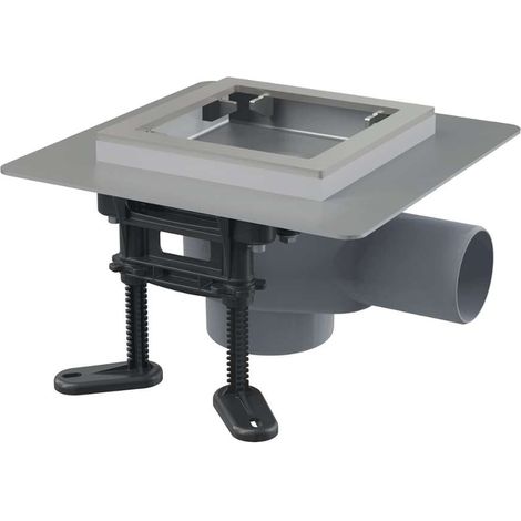 Alca - Sumidero lateral 13x13 cm, combinado tapón antiolor SMART, sin rejilla APV130 (1/2)