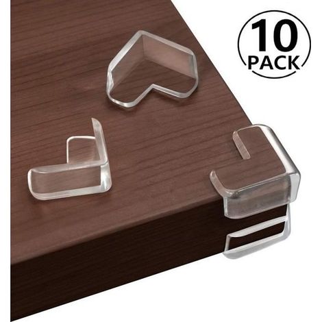 [Lot de 10] Protection Coin De Table Pour Sécurité bébé, Transparent Protege Coin De Meubles, Protection D’angle Pour Enfants-Ywey (1/4)