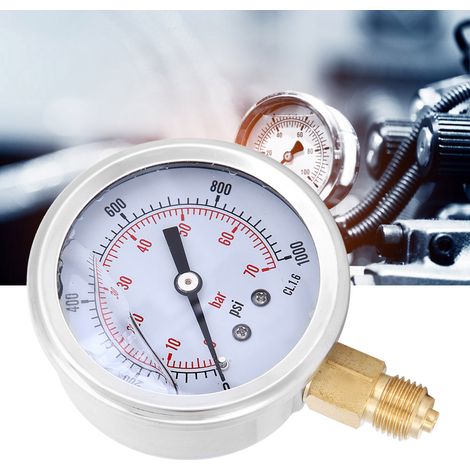 Manomètre radial professionnel Y60 1/4 BSP, 70 bars, TS-PGG604, usage domestique et industriel (1/5)