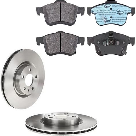 KIT FRENI ANTERIORI compatibile con FIAT 500L (351,352) - DISCHI + PASTIGLIE OEM: FDB5020 / 18234 /SOSTITUZIONE DIRETTA/BASSA POLVERE/SILENZIOSO (1/5)