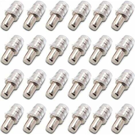 [NEVER USED] 100 Pieces Shelf Support Pegs, Push-In Shelf Support Pegs, 5mm Push-In Shelf Support Pegs with Rubber Sleeve for Wooden Shelves