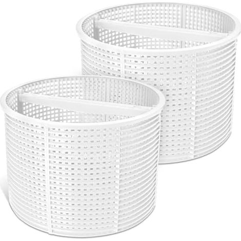 Pièce compatible pour Lot de 2 paniers d'écumoire de rechange SPX1082CA pour piscine Hayward – Compatible avec Aladdin B-152, Hayward SP1082C & Select – Panier blanc durable avec poignée (1/5)