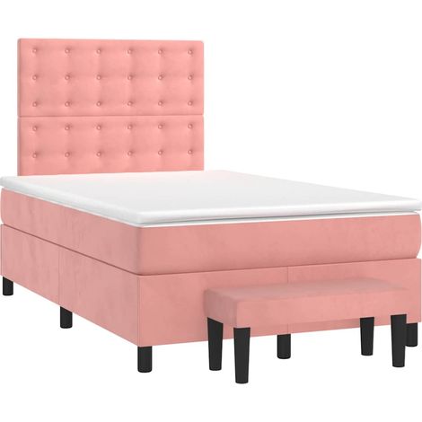 Maison Exclusive - Boxspringbett mit Matratze Rosa 120x190 cm Sam