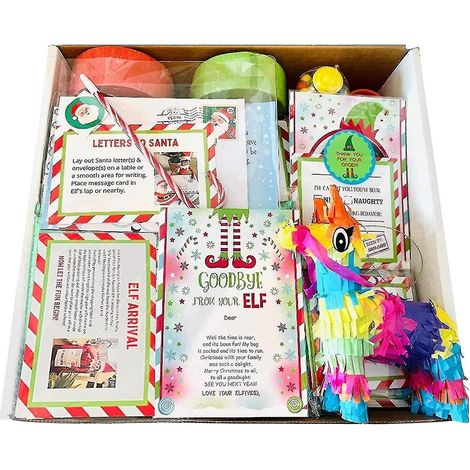 2022 Elf Kit 24 Days Of Christmas Elf Activities Elf Props Elf Accessories Elf Toys Christmas Activitieschristmas Countdown Gift