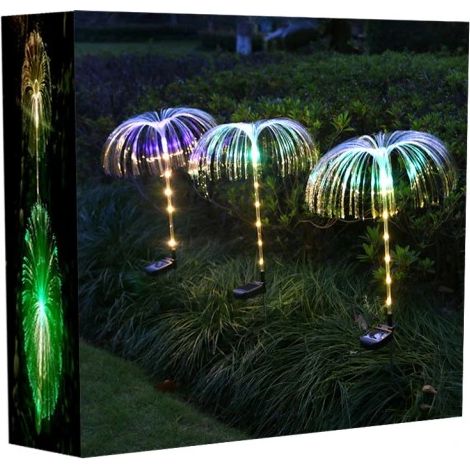 Lot de 2 lampes solaires décoratives de jardin MEDUZA