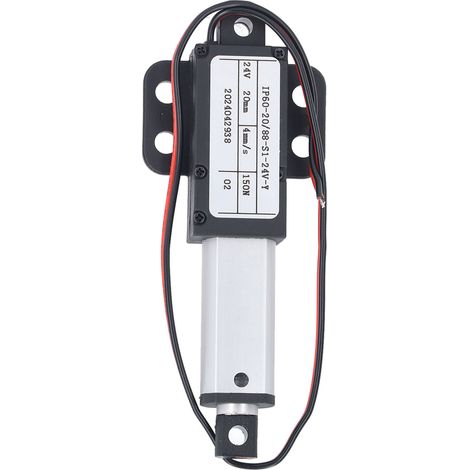 Miniatur-elektrischer Linearantrieb mit 20 mm Hub, DC 24 V, Geschwindigkeit 4 mm/s, 150 N Schubkraftmotor, automatisch teleskopierbar mit Flügeln. (1/5)