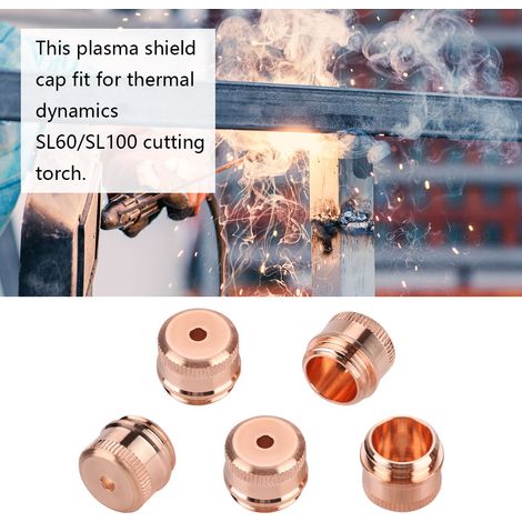 5 Stück 70-100A Plasmaschutzkappe für Thermal Dynamics SL60-SL100 Schneidbrenner 9-8239 (1/5)