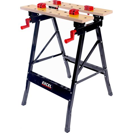 Excel Workmate Flip Top Workbench & Foldable Vise Clamping Work Stand Saw Horse (1/5)