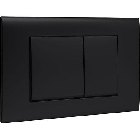 Plaque de commande WC suspendu,Compatible avec Geberit Sigma Gamme, UP300 & UP320,équipé d'une ceinture de régulation de débit et d'un panneau fixe ,Dimensions 246 × 164 mm Mat(noir) (1/5)