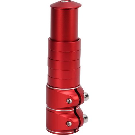 Rehausseur de potence pour vélo - Confort, sécurité et meilleure expérience de conduite - Accessoire pour cyclistes longue distance - Rouge (1/5)