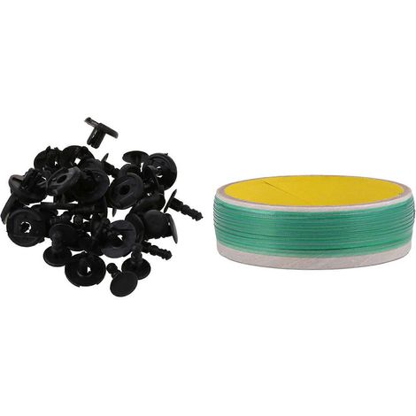 20 clips de plástico para molduras de guardabarros y parachoques para Toyota con cinta de corte sin cuchilla de 10 m para vinilo. (1/5)