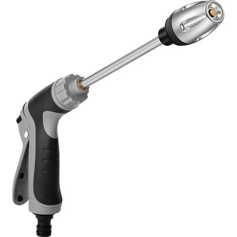 Pistolet d'arrosage haute puissance 3 modes, lance de nettoyage avec débit réglable, raccord rapide pour tuyau d'arrosage, 304 inox (1/5)