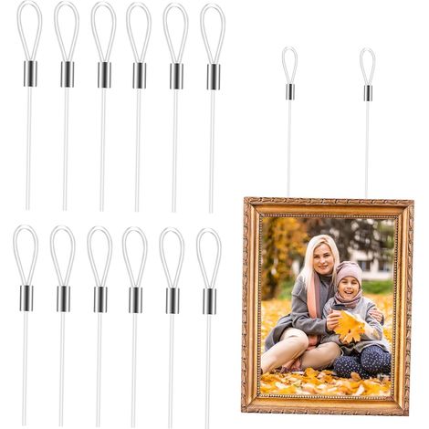 Lot de 12 cordons suspension en nylon 1,5 m pour cadres photo (1/5)