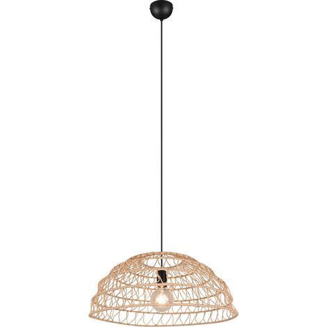 Lampada a sospensione, fibre naturali, D 60 cm, Paulette (1/5)