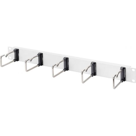 Panneau de gestion de câbles - DIGITUS - DN-97666 - 5 supports en acier - Gris - 482,6 mm