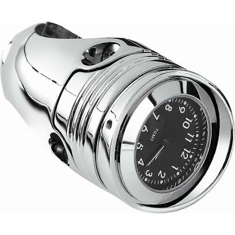 Horloge universelle à fixation sur guidon 1 1/4" 1,25" pour Harley Touring Dyna Custom Cruiser Chopper, accessoires moto 32 mm (1/5)