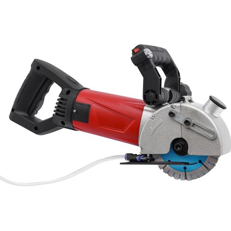 Macchina per scanalature a parete, piallatrice/scanalatrice a parete da 2800 W con guida laser, profondità e larghezza max. della scanalatura 36x34 mm, fresa per scanalature in cemento con 5 lame e po