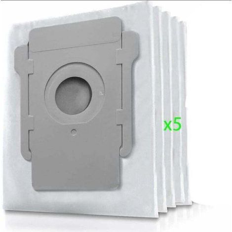 Sac à poussière Irobot Roomba i7, sac à poussière de remplacement 5 pièces pour aspirateur iRobot Roomba i7 i7+ / i7 Plus E5 E6 E7 S9 S9+ (accessoires non d'origine) (1/5)