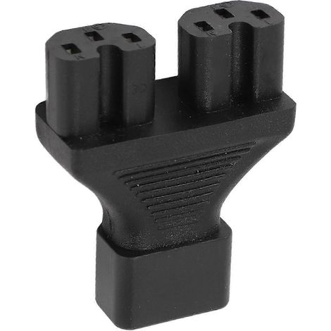 Adaptateur secteur C14 vers C15 compatible avec les imprimantes et les ordinateurs portables, conforme aux normes européennes. (1/5)