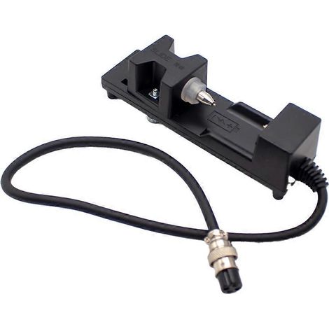 Support de test pour batterie au lithium 18650, 26650 et 21700 (système à quatre fils) avec ohmmètre interne et pince de fixation. (1/5)