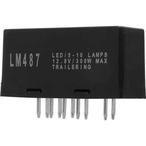 Relè lampeggiatore a LED, lampeggiatore di segnalazione di pericolo a 10 pin, lampeggiatore elettronico OE 10383321 LM487, ricambio per Silverado 1500 1500HD 2500HD 3500 2003-2006.