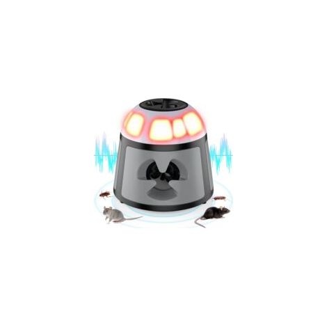 Ultrason Souris et Rats, Repulsif Souris Ultrasons 360° Anti Souris avec Lumière LED Appareil Ultrason pour Nuisible Rongeurs Plug