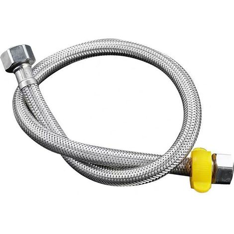Warmwasser- und Kaltwasserzulaufschlauch aus Edelstahl, passend für Toilette und Waschmaschine, 60 cm / 23,6 Zoll (1/5)