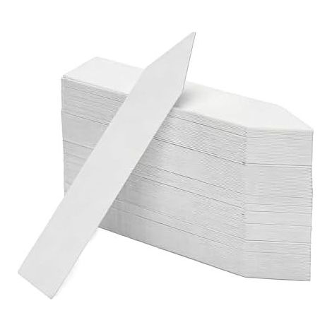 100 Pflanzenetiketten, Gartenetiketten für den Außenbereich, wasserfeste Kunststoffetiketten, geeignet für Töpfe, Gartenpflanzen, Blumen, Schalen und Kräuter, 10 x 2 cm (1/5)