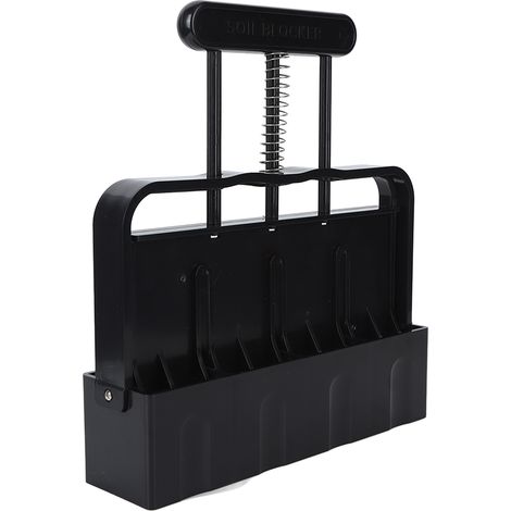 Outil de fabrication de blocs de terreau avec poignée confortable en ABS à 4 alvéoles pour la germination des semis (1/5)