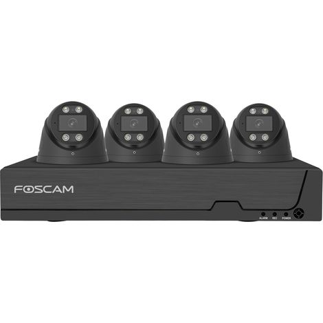 Foscam FN9108E-T4-2T Überwachungsset mit 4 Überwachungskameras schwarz (1/5)
