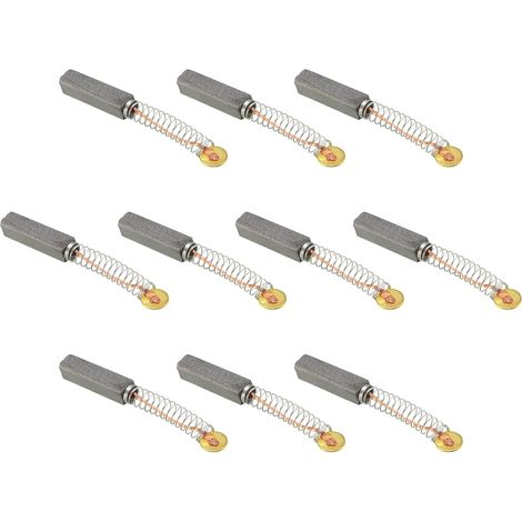 Balai Charbon Moteur - 15 Pièces - Carbone Et Métal - Pour Outil Électrique - Meuleuse Perceuse Scie - 20x5x5mm (1/5)