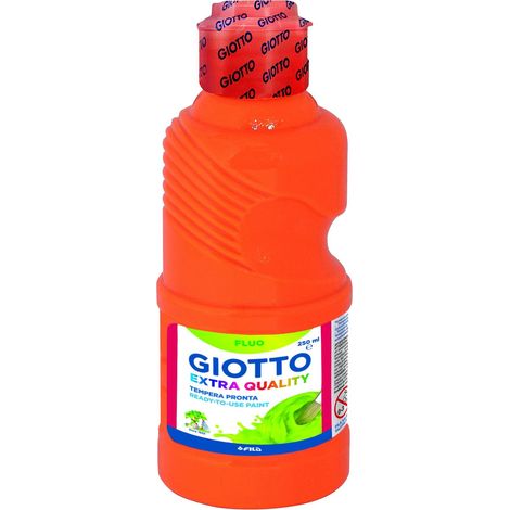 TEMPERA LIQUIDA NARANJA FLUOR 250 ML GIOTTO