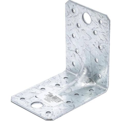 Connecteur d'Angle avec Bourrelet 90 x 90 x 65 x 2,5 mm - Renforcé, Acier - Fixation Solide et Durable - D-Work (1/5)