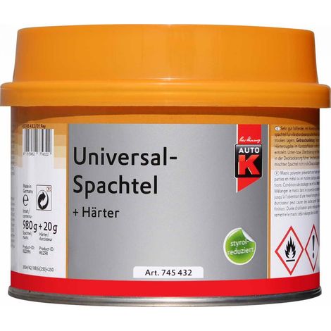 Auto-K Universalspachtel + Härter 1000 g Spachtel Spachtelmasse
