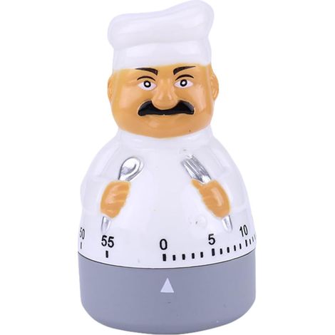 Minuteur Mécanique Forme Chef Cartoon Échelle Précise Plusieurs (1/5)